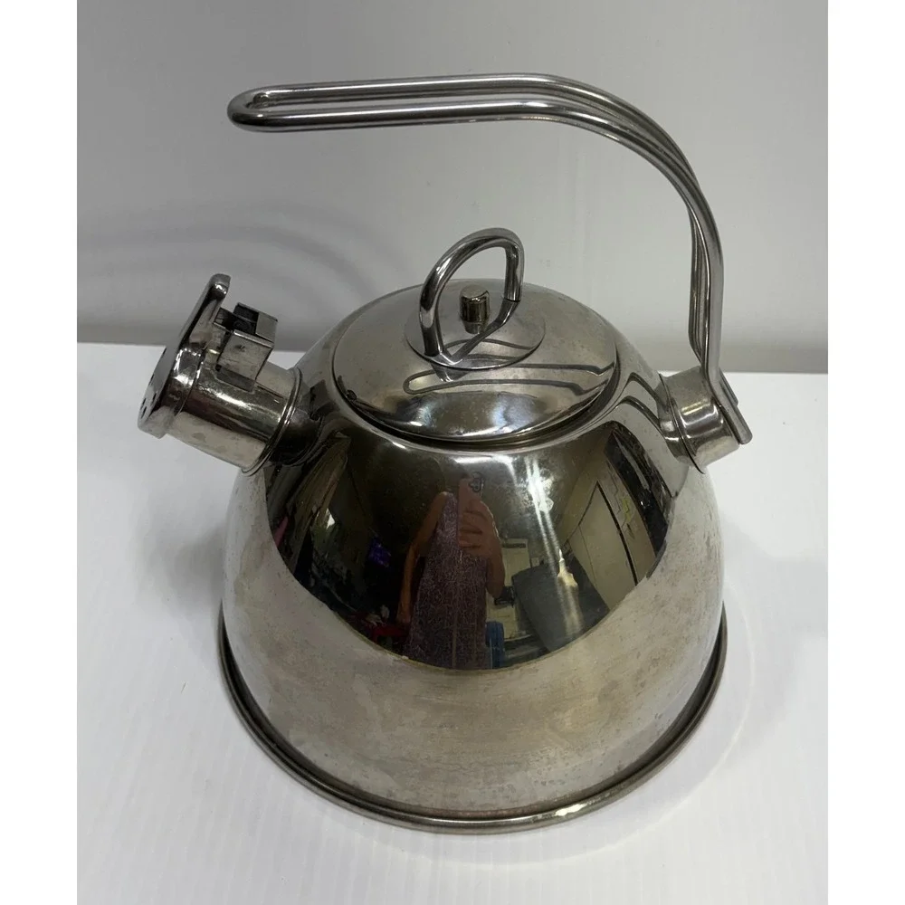 Martha Stewart Collection 2.5 Quart Stainless Steel Whistling Tea Kettle M107